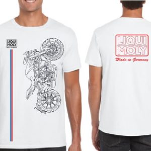 Motorbike Schematic T-Shirt White