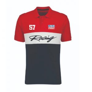 Racing Golfer Red White Blue Shirt