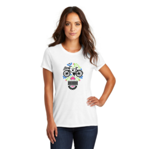 Skull Color Cycling T-Shirt White